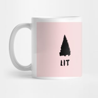 LIT christmas tree - cheeky christmas Mug